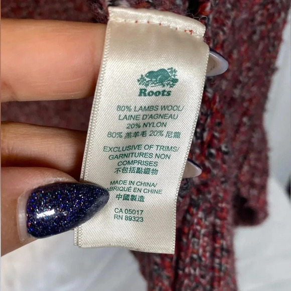 Roots | Lambs wool blend knit duster style sweater small - Picture 3 of 6